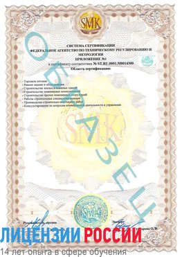 Образец сертификата соответствия (приложение) Санкт-Петербург Сертификат OHSAS 18001