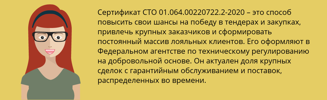 Получить сертификат СТО 01.064.00220722.2-2020 в Санкт-Петербург