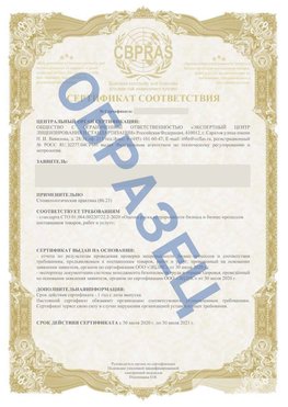 Образец Сертификат СТО 01.064.00220722.2-2020 Санкт-Петербург Сертификат СТО 01.064.00220722.2-2020 