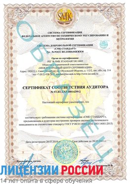 Образец сертификата соответствия аудитора Образец сертификата соответствия аудитора №ST.RU.EXP.00014299-2 Санкт-Петербург Сертификат ISO 14001